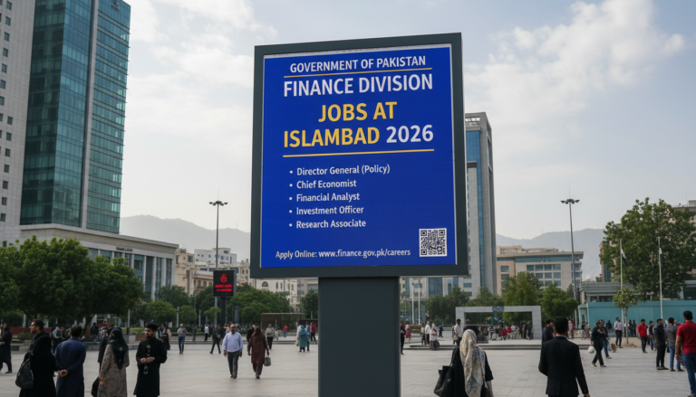 Jobs at Finance Division Islamabad 2026