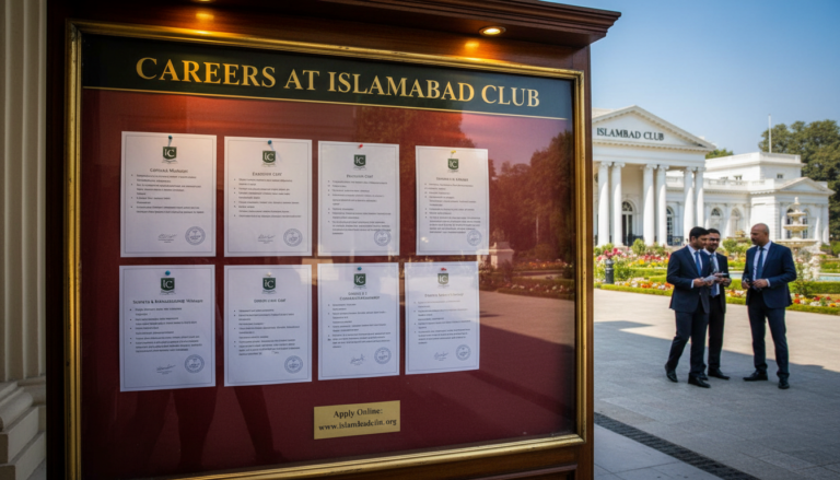 Jobs at Islamabad Club 2026