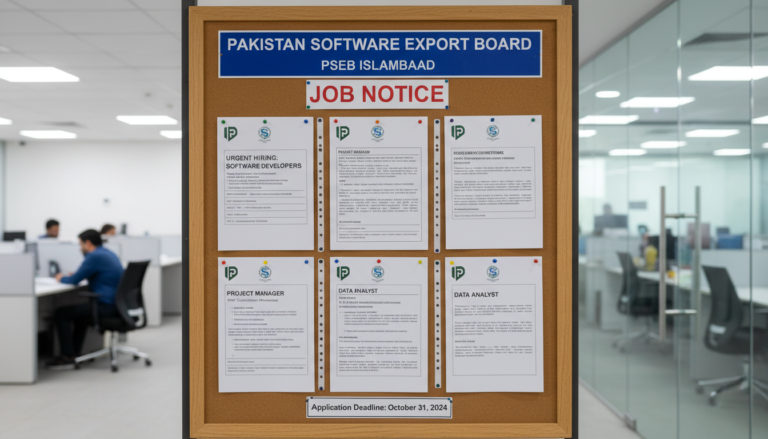 Pakistan Software Export Board PSEB Islamabad Job Notice