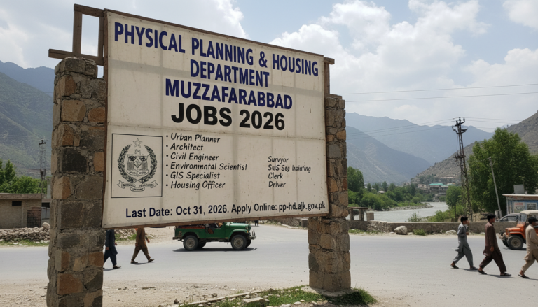 Jobs at Physical Planning & Housing Department Muzaffarabad 2026