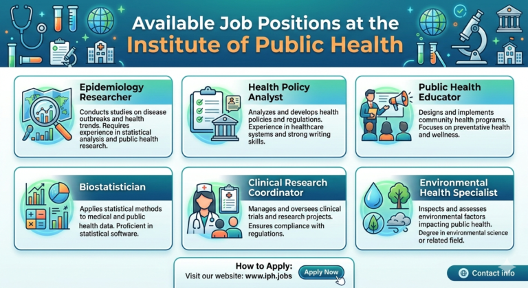 Available Job Positions at the Institute of Public Health