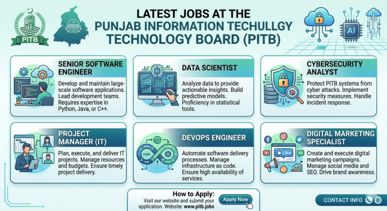 Latest Jobs at Punjab Information Technology Board PITB