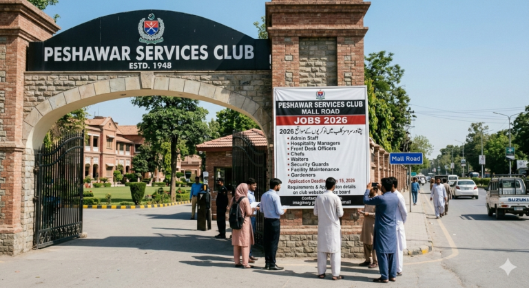 Peshawar Services Club Mall Road Jobs 2026 in Peshawar Cantt