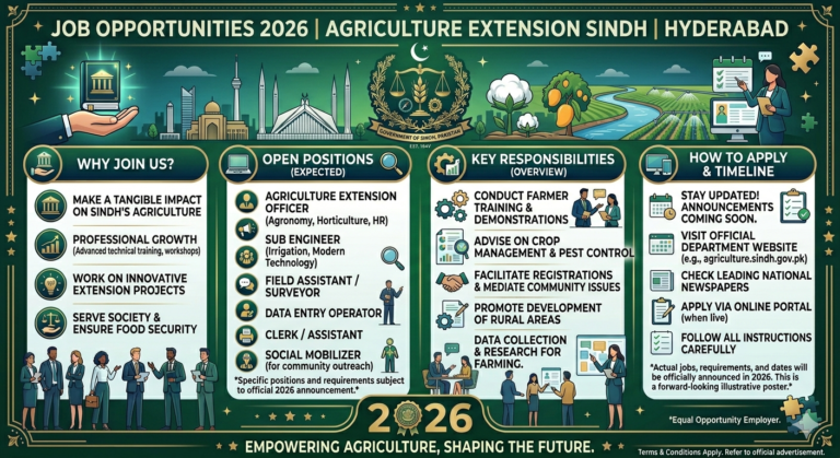Job At Agriculture Extension Sindh Hyderabad In 2026