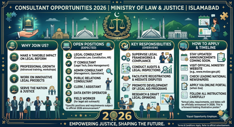 Job At Consultant In 2026 In Ministry Of Law & Justice Islamabad