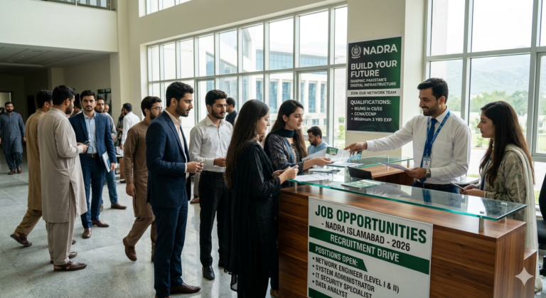 Job At NADRA Islamabad In 2026 For Network Engineer