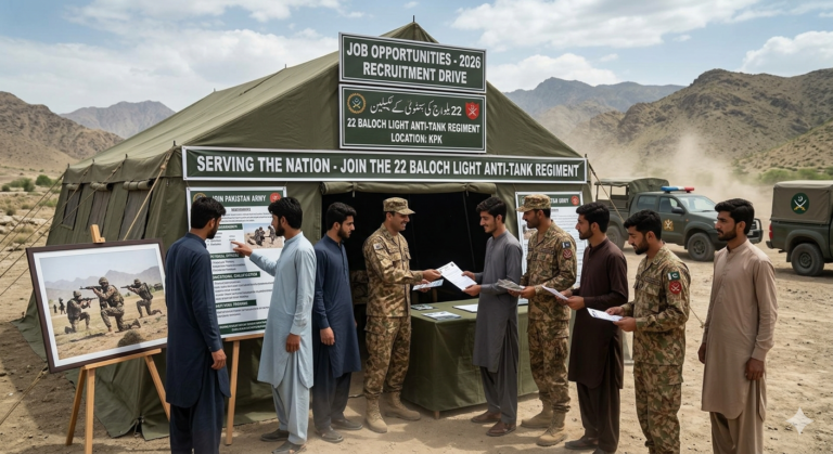 Jobs At Pakistan Army 22 Baloch Light Anti Tank KPK In 2026