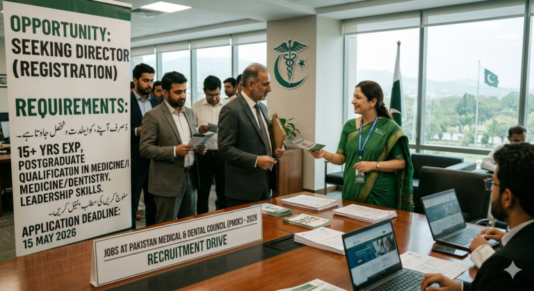 Job At Pakistan Medical & Dental Council PMDC  For Director In 2026