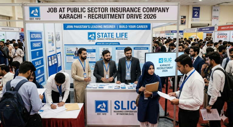 Job At Public Sector Insurance Company Karachi In 2026