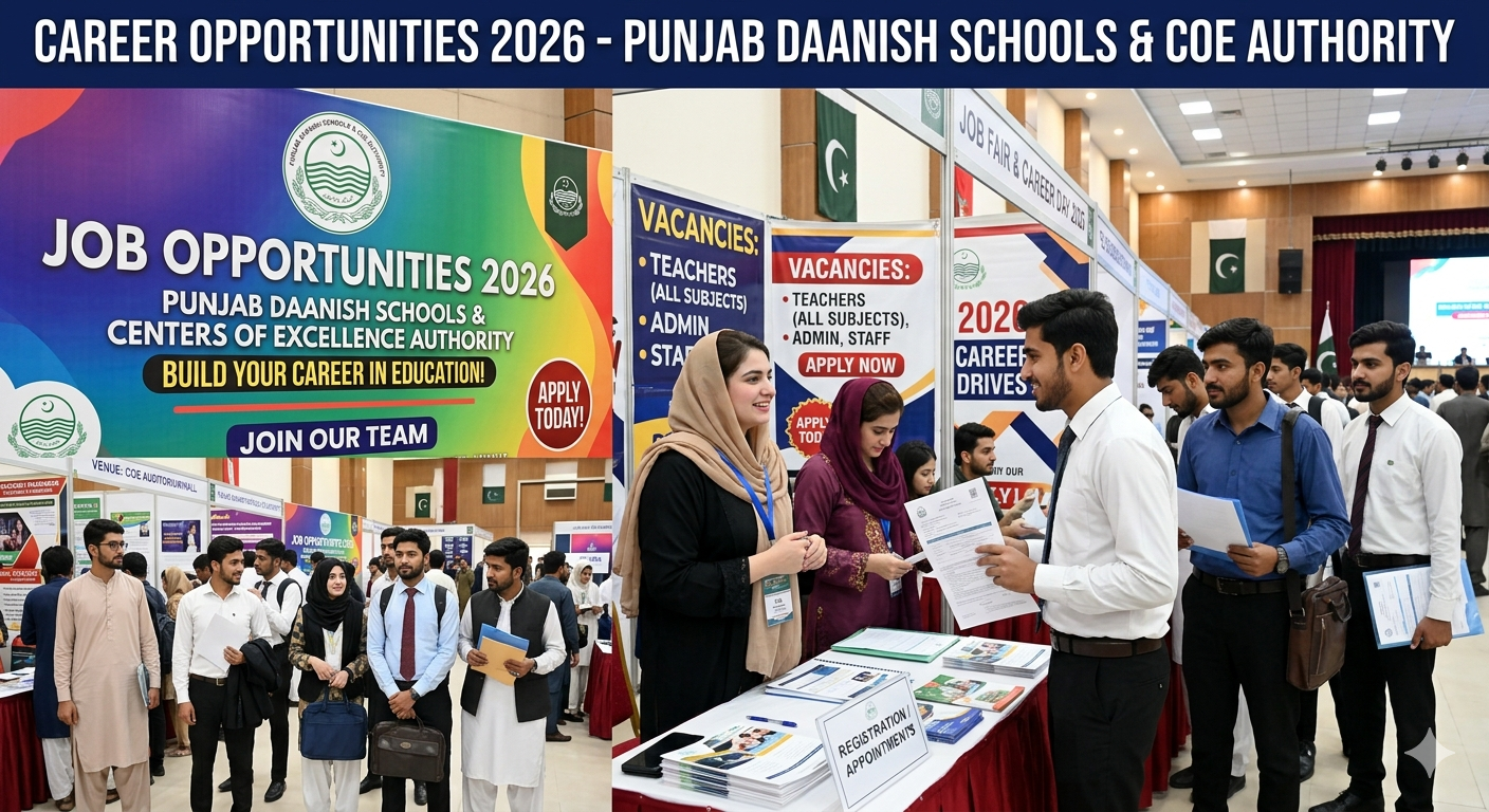 Job At Punjab Daanish Schools & Center Of Excellence Authority In 2026