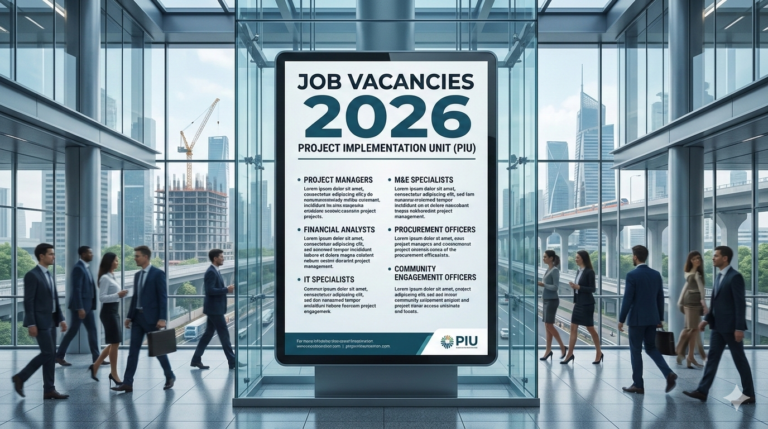 Jobs Vacancies At Project Implementation Unit PIU In 2026