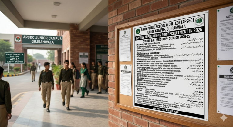 Jobs At Army Public School & College APS&C Junior Campus In 2026
