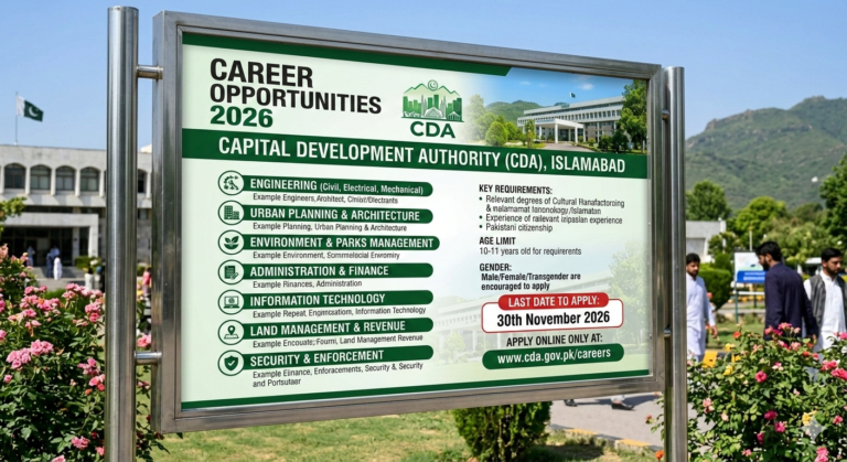 Jobs At Capital Development Authority CDA Islamabad  2026