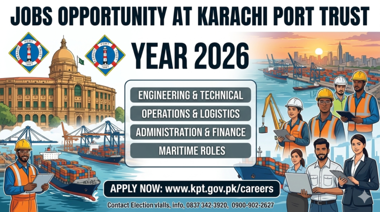 Jobs Opportunity At Karachi Port Trust In 2026