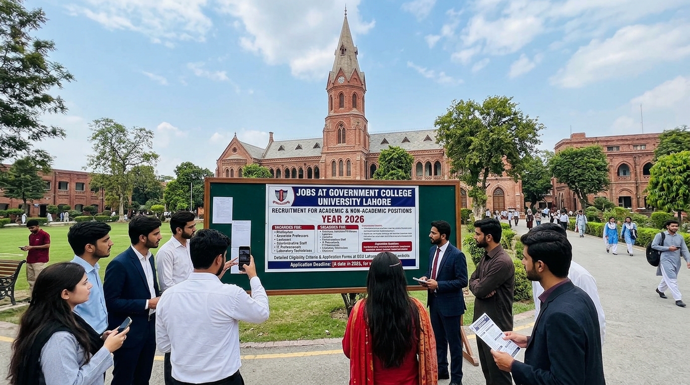 Jobs at Government College University Lahore 2026