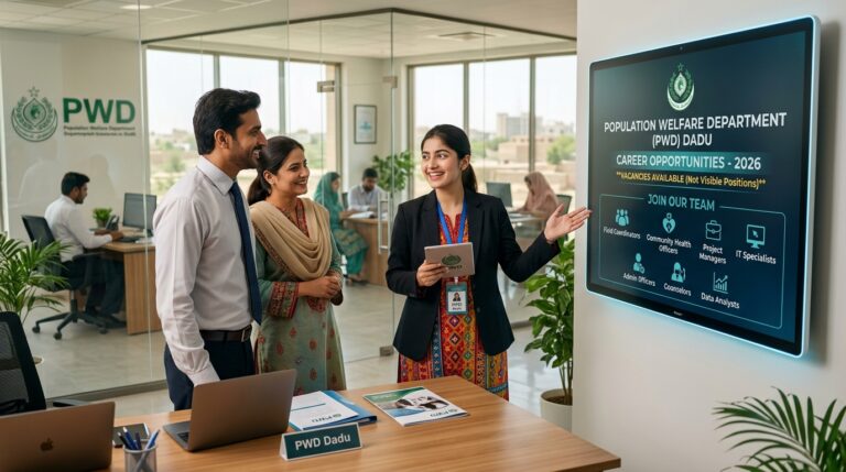 Jobs at Population Welfare Department PWD Dadu 2026