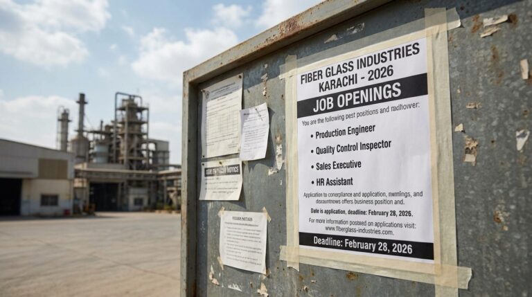 Jobs Announcement at Fiber Glass Industries Karachi – 2026