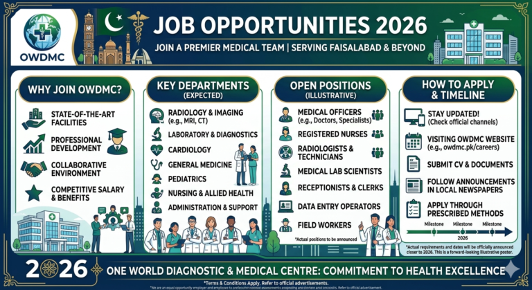 Job At One World Diagnostic & Medical Centre Faisalabad In 2026