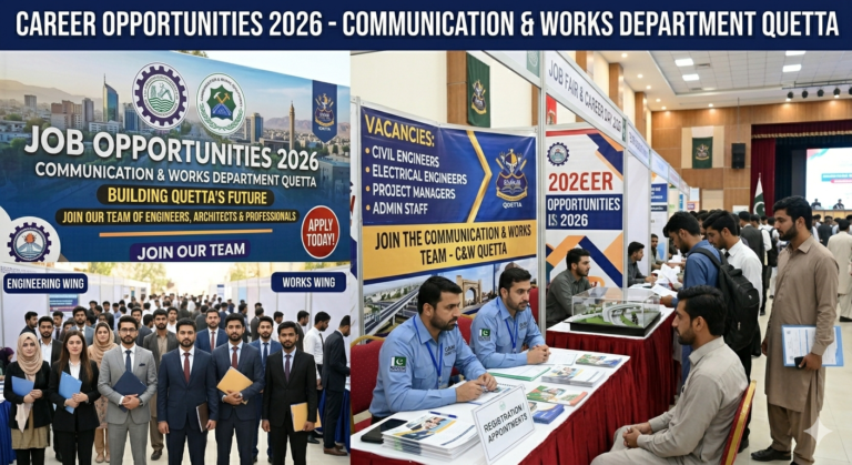 Job At Communication & Works Department Quetta In 2026