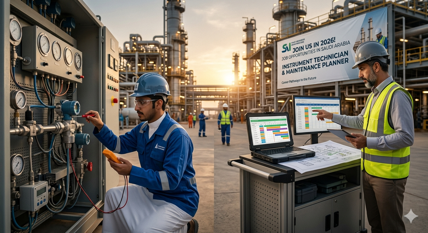Job At Instrument Technician & Maintenance Planner 2026 In Saudi Arabia