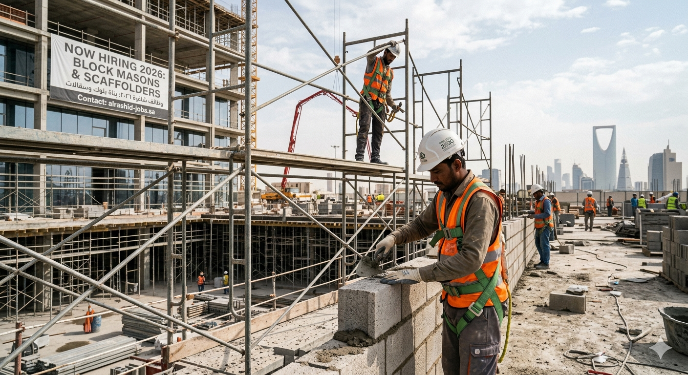 Job At Block Mason & Scaffolder 2026 In Saudi Arabia