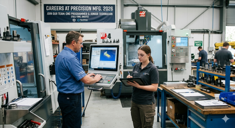 Job At CNC Programmer & Junior Technician  2026