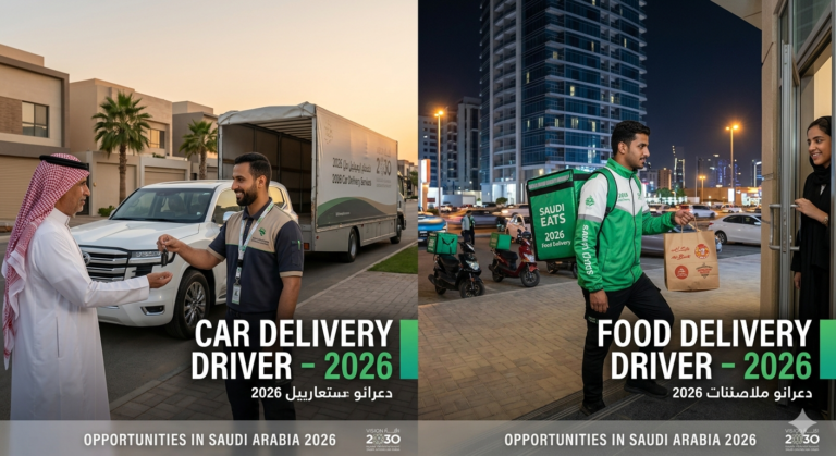 Job At Car Delivery Driver & Food Delivery Driver 2026 In Saudi Arabia