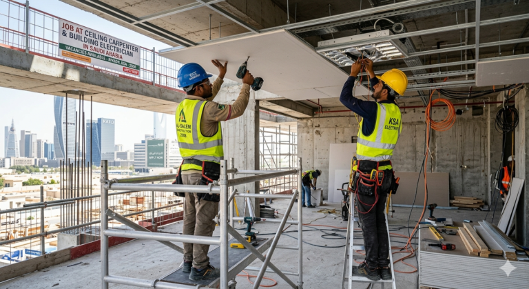 Job At Ceiling Carpenter & Building Electrician 2026 In Saudi Arabia