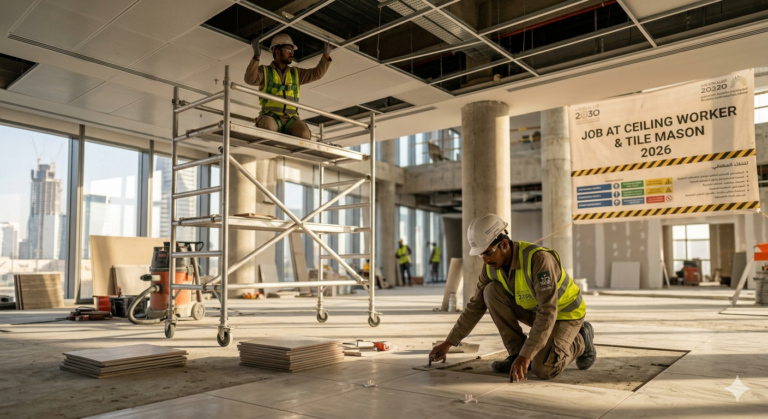 Job At Ceiling Worker & Tile Mason 2026 In Saudi Arabia