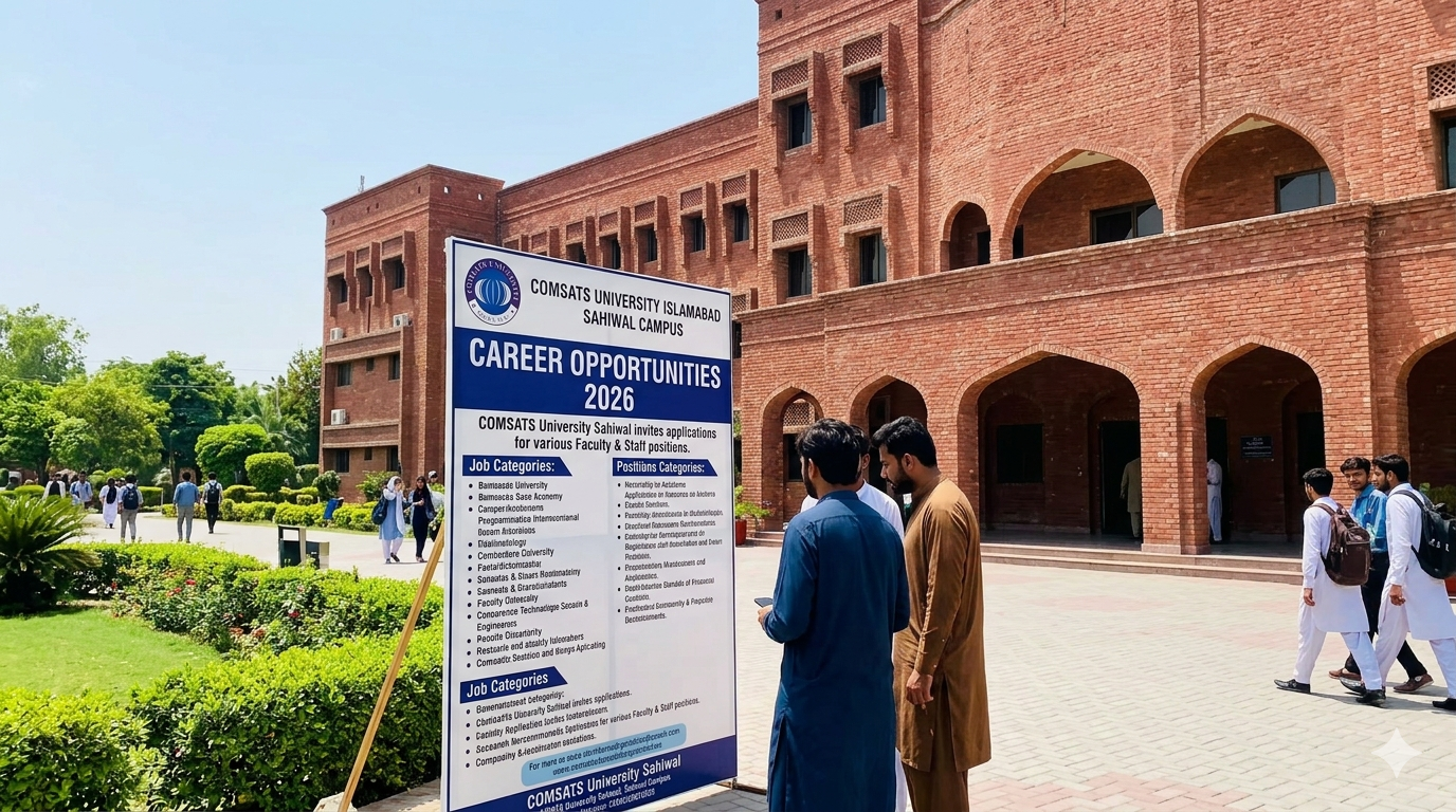 Job At Comsats University Sahiwal In 2026