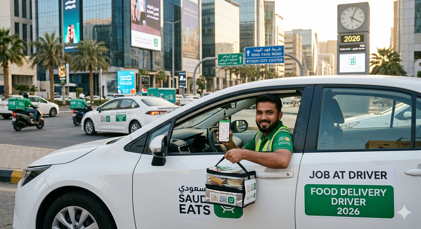 Job At Driver & Car Food Delivery Driver 2026 In Saudi Arabia