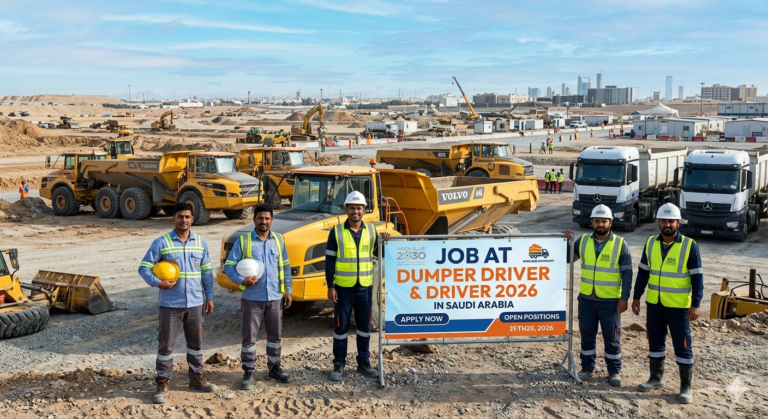 Job At Dumper Driver & Driver 2026 In Saudi Arabia