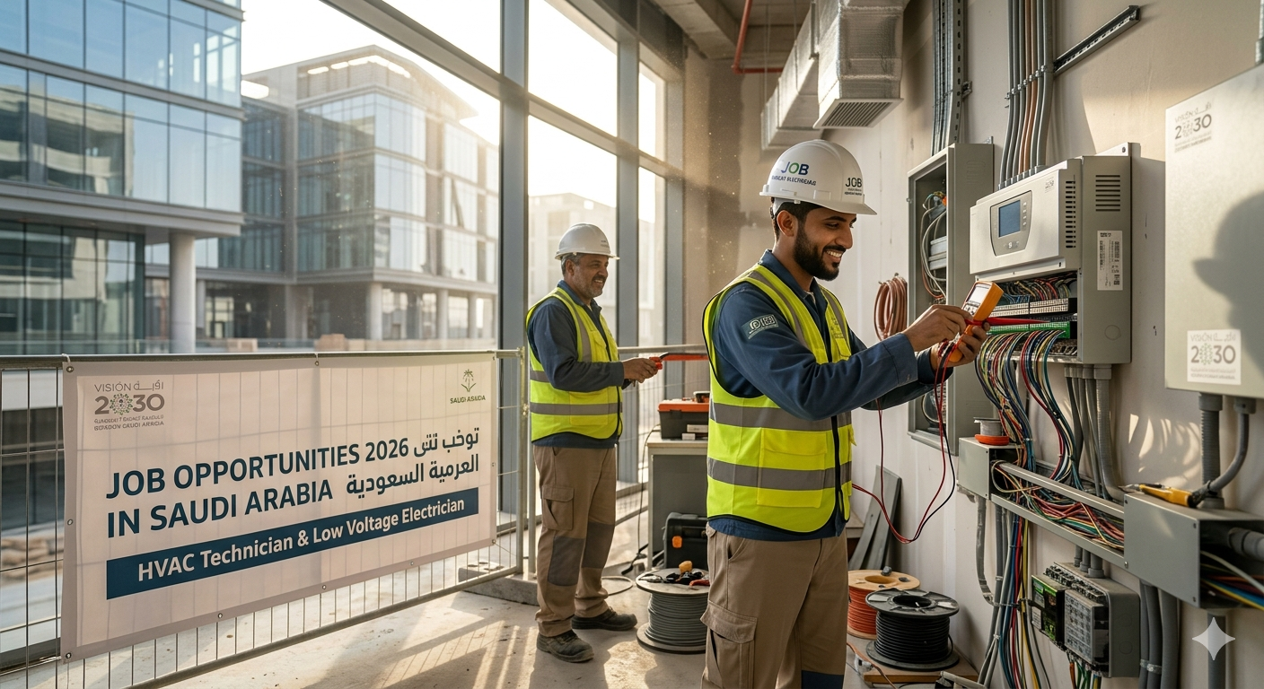 Job At HVAC Technician & Low Voltage Electrician 2026 In Saudi Arabia