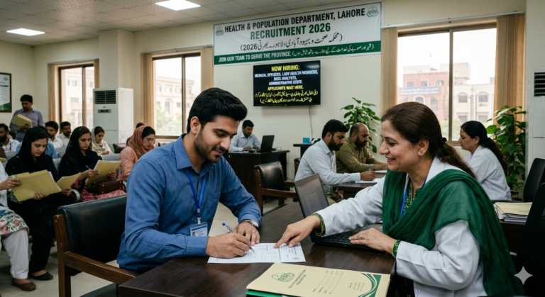 Job At Health & Population Department Lahore In 2026