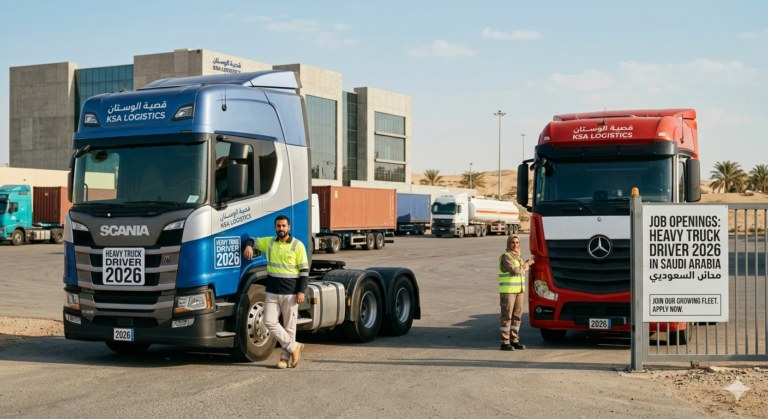 Job At Heavy Truck Driver & Truck Driver 2026 In Saudi Arabia