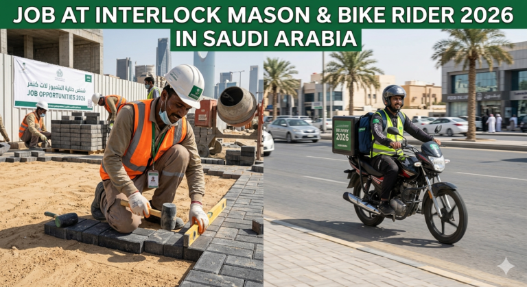 Job At Interlock Mason & Bike Rider 2026 In Saudi Arabia