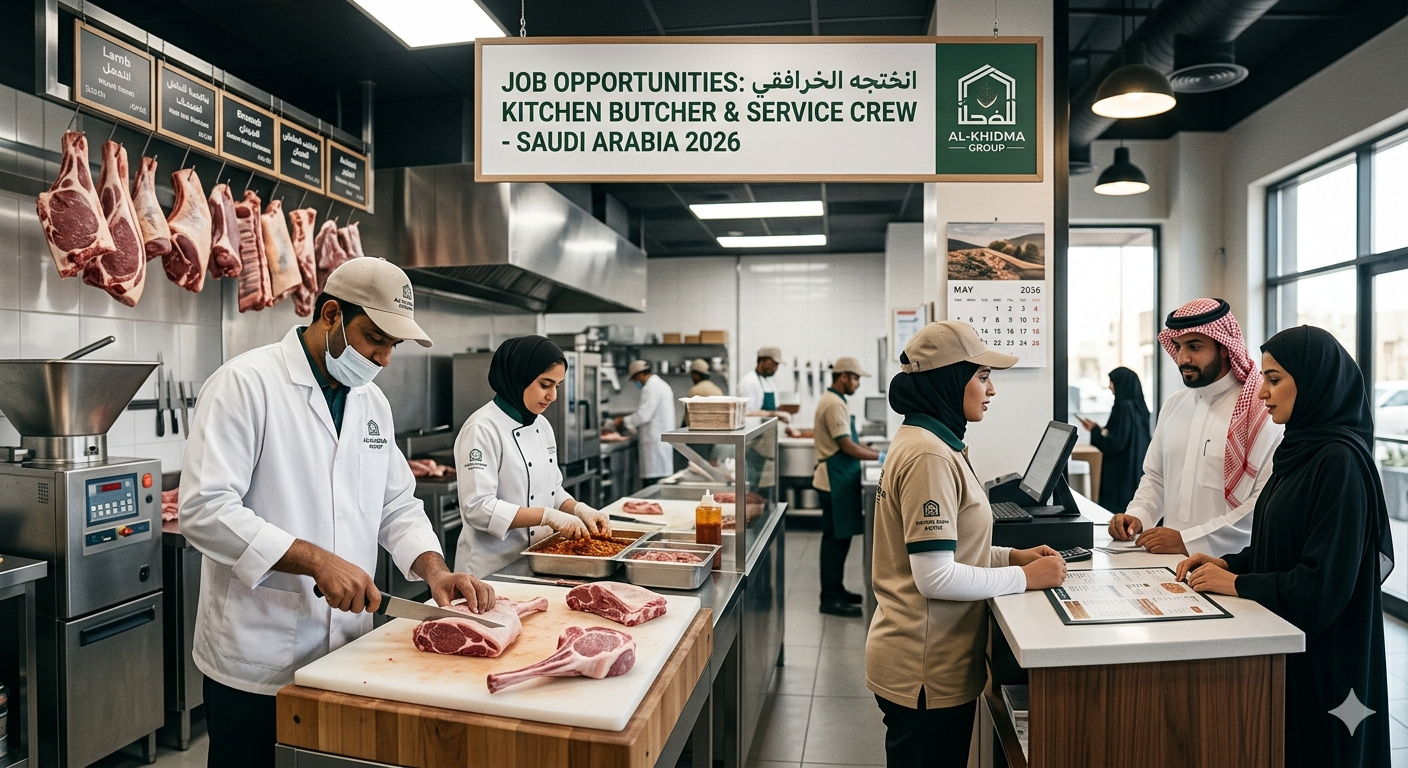 Job At Kitchen Butcher & Service Crew 2026 In Saudi Arabia