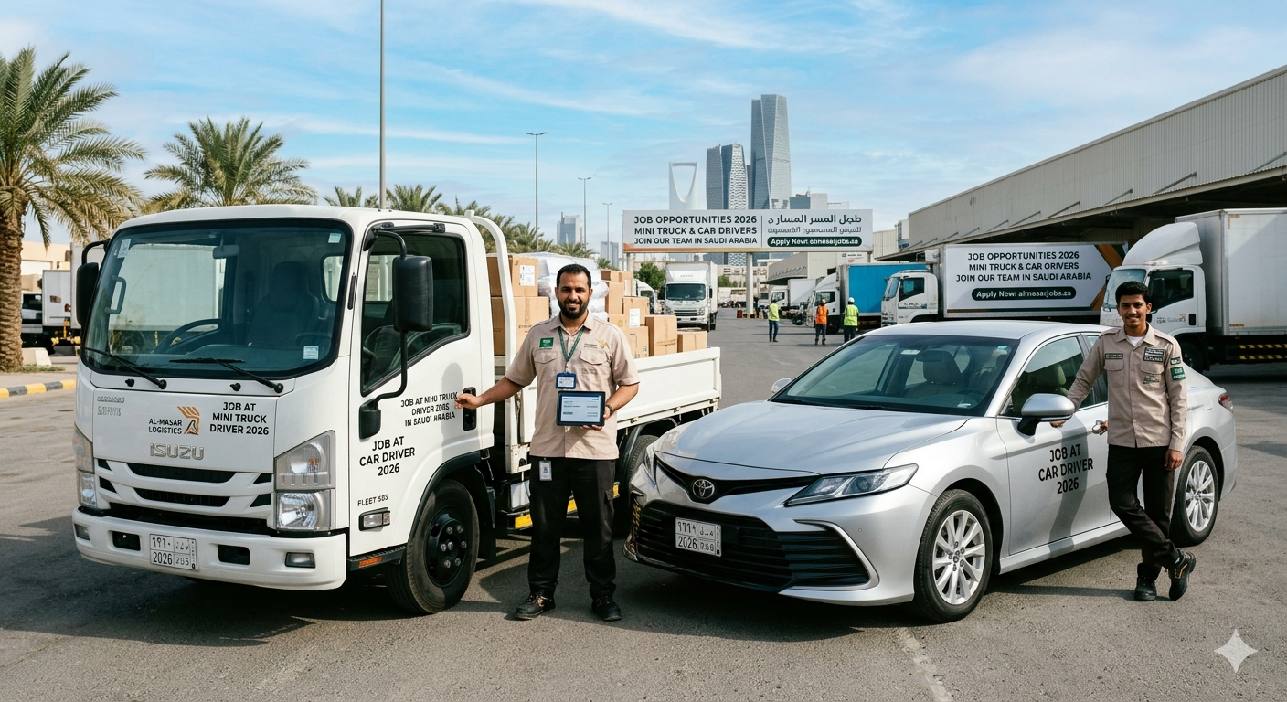 Job At Mini Truck Driver & Car Driver 2026 In Saudi Arabia