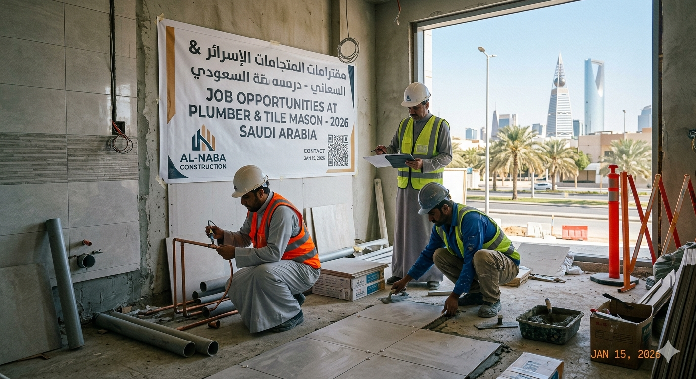 Job At Plumber & Tile Mason 2026 In Saudi Arabia