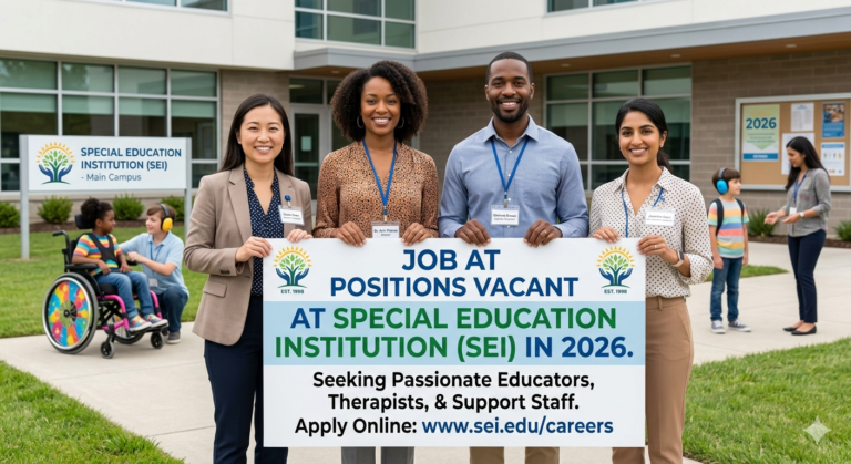 Job At Positions Vacant At Special Education Institution SEI In 2026