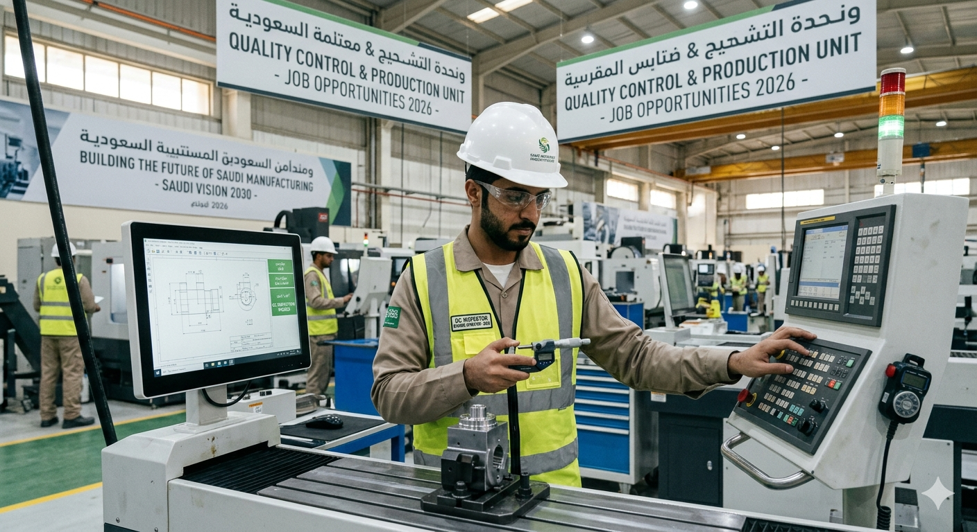Job At QC Inspector Quality & Machine Operator 2026 In Saudi Arabia
