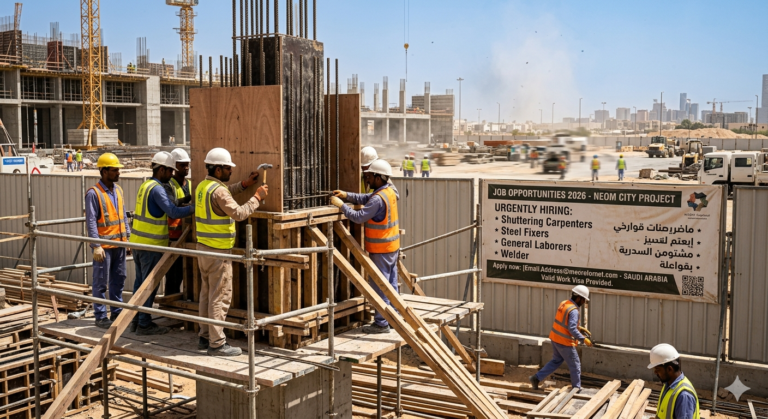 Job At Shuttering Carpenter & Labor 2026 In Saudi Arabia