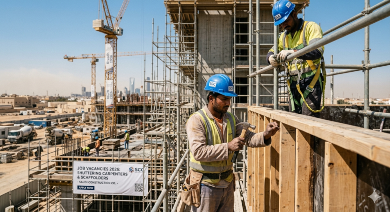 Job At Shuttering Carpenter & Scaffolder 2026 In Saudi Arabia