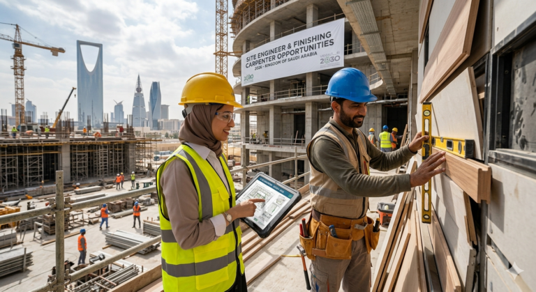 Job At Site Engineer & Finishing Carpenter 2026 In Saudi Arabia