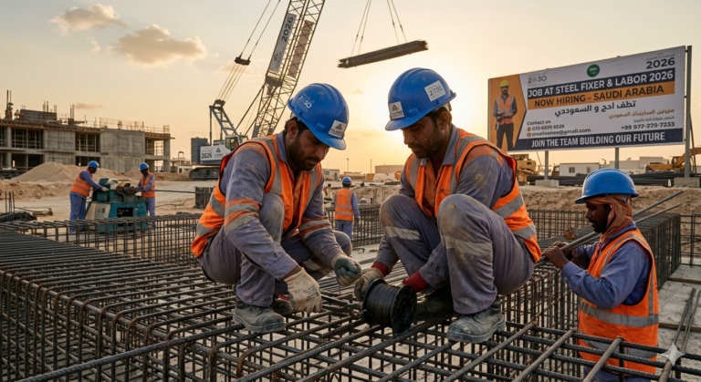 Job At Steel Fixer & Labor 2026 In Saudi Arabia
