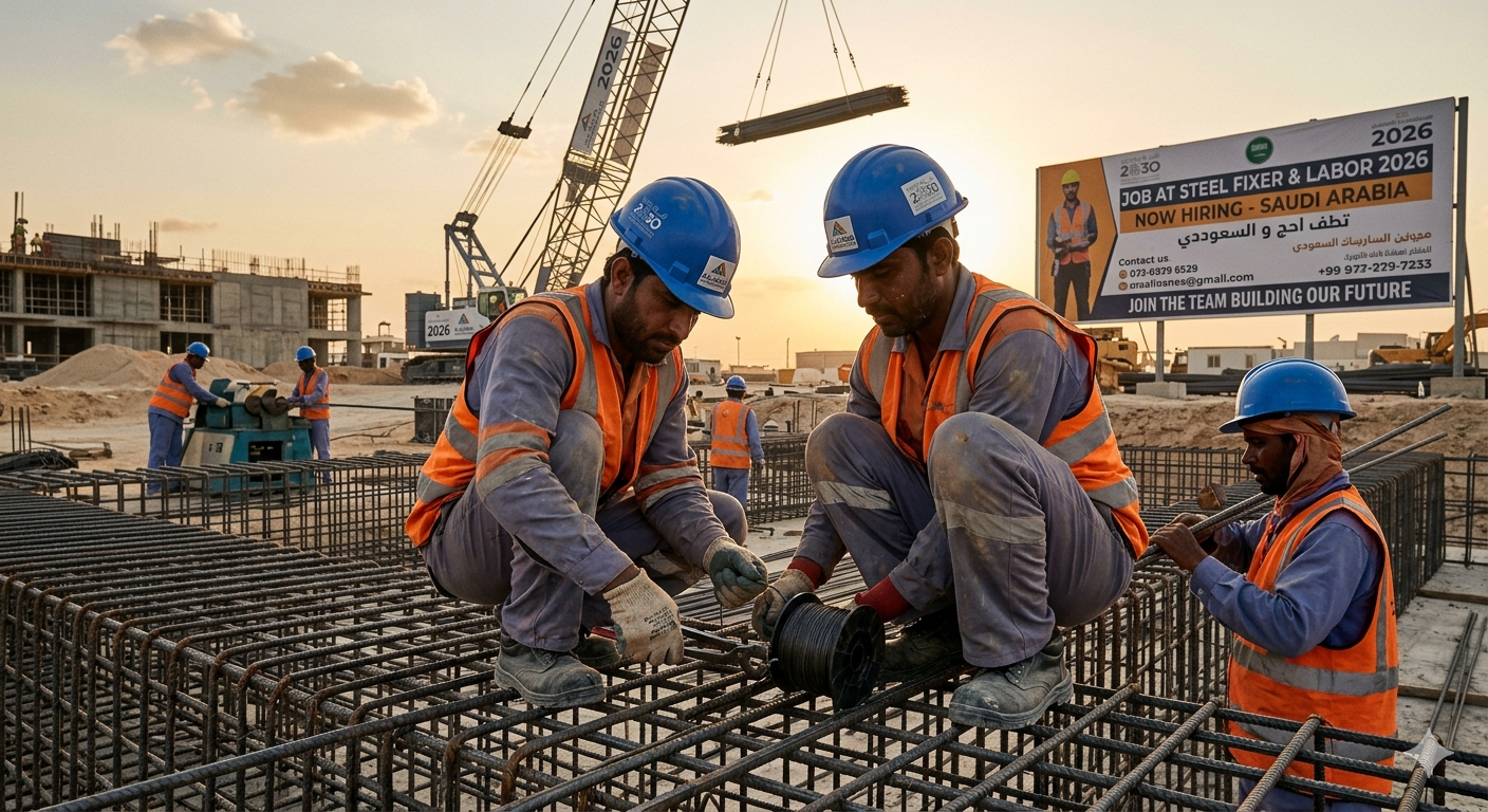 Job At Steel Fixer & Labor 2026 In Saudi Arabia
