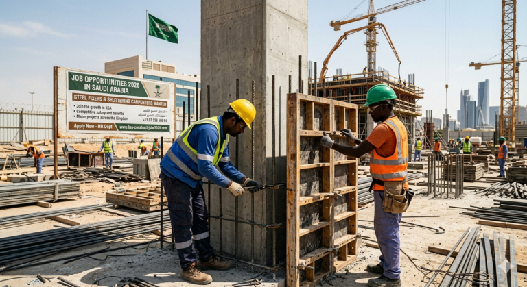 Job At Steel Fixer & Shuttering Carpenter 2026 In Saudi Arabia