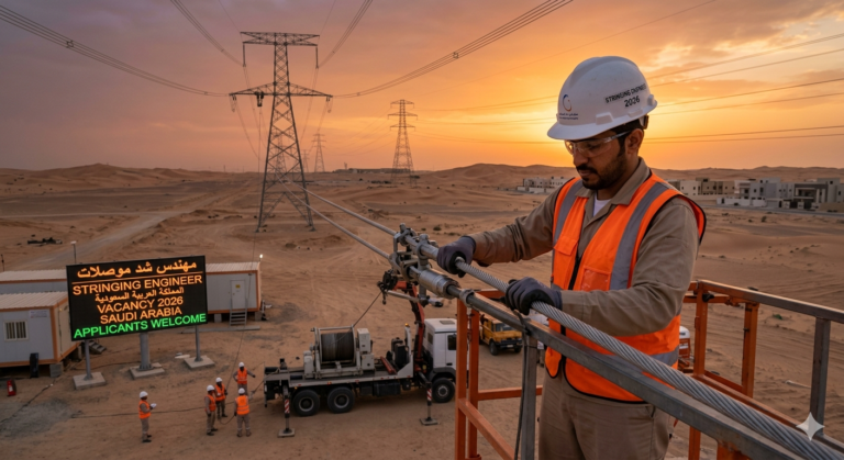Job At Stringing Engineer In Saudi Arabia 2026