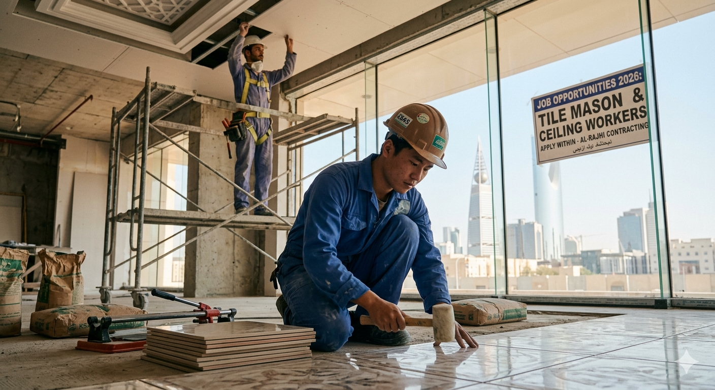 Job At Tile Mason & Ceiling Worker 2026 In Saudi Arabia