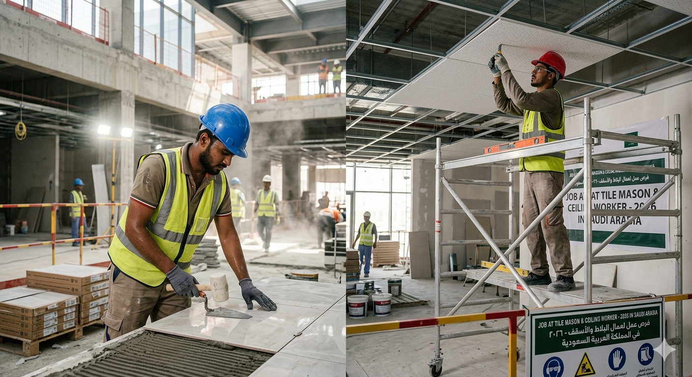 Job At Tile Mason & Ceiling Worker 2026 In Saudi Arabia